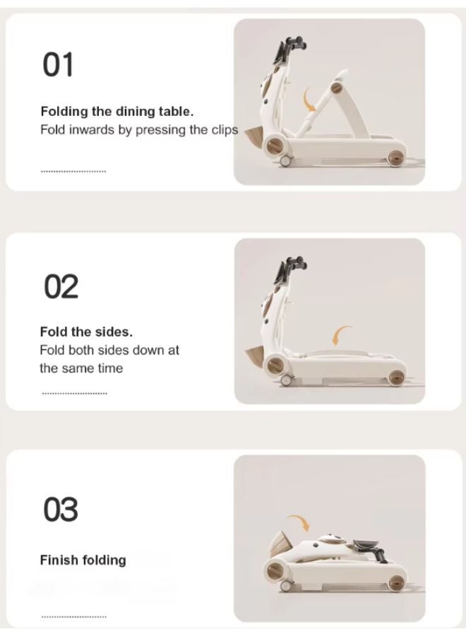 ماس مشاية أطفال متعددة الوظائف بتصميم دب – آمنة وقابلة للتعديل – متعددة الالوان - Image 3